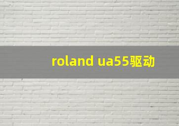 roland ua55驱动